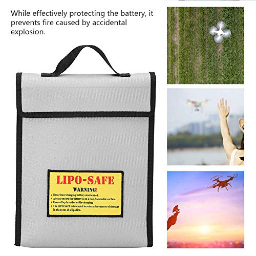 aqxreight Lithium Battery Model Airplane Explosionproof Store Bag Antiflaming Fireproofing Handbag While Effectively Pr Explosion Proof BagBattery Explosion Proof BagLithium Battery
