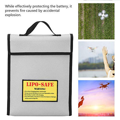 aqxreight Lithium Battery Model Airplane Explosionproof Store Bag Antiflaming Fireproofing Handbag While Effectively Pr Explosion Proof BagBattery Explosion Proof BagLithium Battery