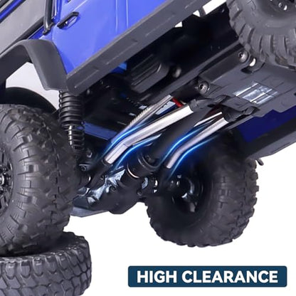 High Clearance Links Stainless Steel Chassis Linkage Set for 1/18 Traxxas TRX4M Bronco Defender RC Crawler Upgrade Parts(8Pcs)