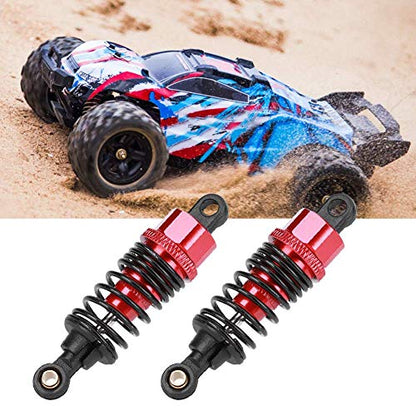 Shock Struts Damper, 2 Pcs Front Rear Shocks Damping Metal RC Car Upgrades Part Absorbers Oil Damper for 1/10 Flat RC Racing Car (60MM) - size: 60MM