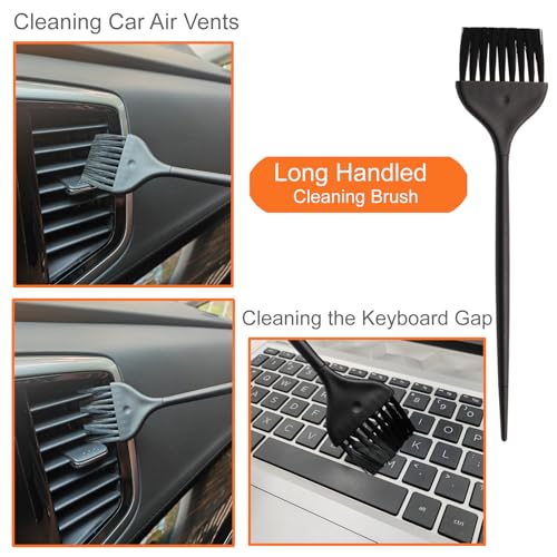 10pcs Mini Cleaning Brush Kit, Nylon Brushes, Razor Shaver Brush | Keyboard Cleaning Brushes, Small Portable Brushes for Electronics,Shaver,Computer,Keyboard,Laptop,Toaster,Car Small Space