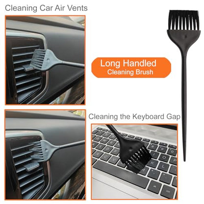 10pcs Mini Cleaning Brush Kit, Nylon Brushes, Razor Shaver Brush | Keyboard Cleaning Brushes, Small Portable Brushes for Electronics,Shaver,Computer,Keyboard,Laptop,Toaster,Car Small Space