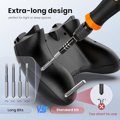 JOREST 152 in 1 Precision Screwdriver Set, Tool Gifts for Men, Mini Repair Tool Kit for Electronics, Macbook, Laptop, PC, RC, PS5, iphone, Jewelers, XBOX, Glasses - style: 152 in 1