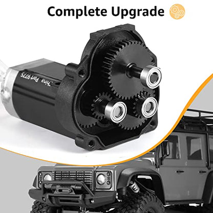 Hardened Steel Transmission Gear Set Upgrade Parts for 1/18 TRX-4M Crawler Car, Comes with Transmission Gears, Pinion Gear and 6 Bearings