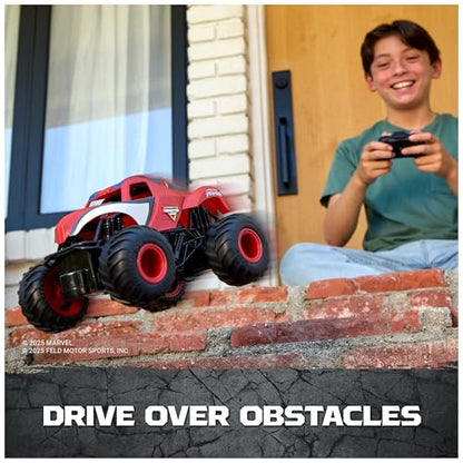 Monster Jam Marvel Spider-Man RC Monster Truck 1:24 Scale Vehicle | Includes 1 RC Truck & Controller, Race in Heroic Adventures, Easy to Drive for Imaginative Play, Toys for Ages 4 and Up - style: Spider-Man