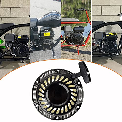 FVRITO Pull Start Assembly Recoil Starter for Predator 212 196cc Mini Bike | Nylon Pull Cord, Metal Casing with Plastic Inside, Predator 212cc Recoil Pull Starter, for Coleman CT200U CT200U-EX Minibike
