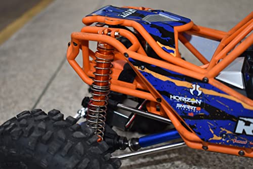 Axial 1/10 RBX10 Ryft 4WD Rock Bouncer AXI03005 Upgrade Parts Aluminum Front Spring Dampers (130mm) - 2Pc Set Orange