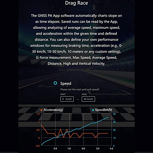 SKYRC GNSS Performance Analyzer RC GPS+GLONASS Speedometer, Bluetooth Enabled Race Data Logger and Speed Tracker for RC Cars and Planes. GSM020 SK-500023