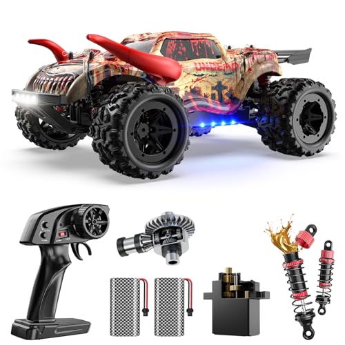 DEERC 9311E All Terrain RC Cars for Adults,Remote Control Monster Truck | 2.4Ghz 4WD Electric Off-Road High Speed Car 40KPH,Waterproof Fast Monster Truck with 2 Batteries for Boys & Kids