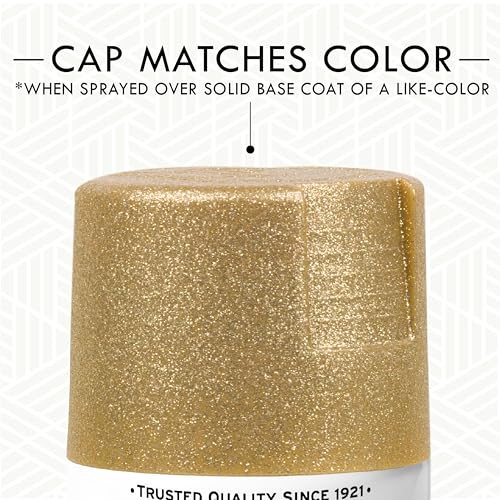 Rust-Oleum 301495-6PK Specialty Glitter Spray Paint, 10.25 oz, Gold, 6 Pack - color: Gold, size: 10.25 Ounce (Pack of 6)