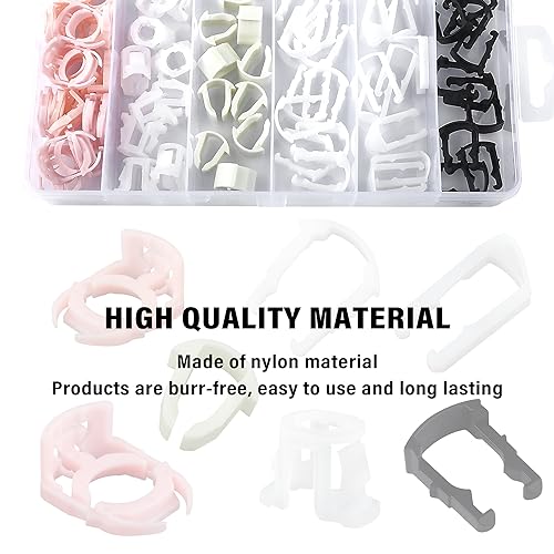 70PCS Car Fuel Line Clips,7 Size Nylon Fuel Line Repair Kit Replacement 3/8" & 5/16" Fuel Line Clamp,Durable Fuel Hose Retainer Clips Compatible with Ford GM Chrysler - color: 70PCS