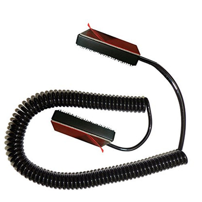 Universal Coiled Security Cable, 1-Pack | Remote Control Tether, Hook and Loop Fastener Tape, Double-Sided Tape, CBL02 - size: 1 Pack