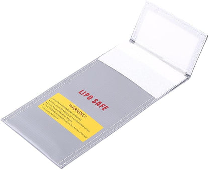 RC Battery Bag, Fireproof Explosion-Proof Safety Charger Pouch Protector 100x200mm for Drone RC Hobbyists and Outdoor Enthusiasts
