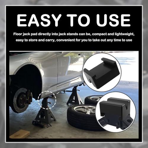 2PCS Rubber Jack Stand Pads for 2-3 Ton,Anti-Slip Heavy Duty Pinch Weld Jack Pad for Providing Cushioning Protection,Professional Pinch Weld Jacks Adapter Car Accessories