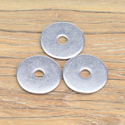 60 Pieces M5x25x1.5mm Fender Washers, 304 Stainless Steel Flat Washers, Fender Washers, Metal Washers for Screws Bolts - size: M5X25X1.5mm