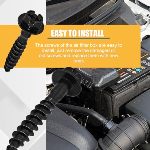 5PCS Car Air Filter Box Screws, Vehicle Air Box Cleaner Intake Bolts, Automotive Air Filter Cover Retainers Replacement Accessories, Compatible with Pacifica Patriot Journey
