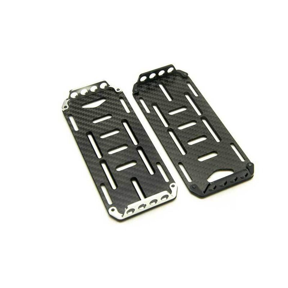 Carbon Fiber Battery Mount Plate Tray for 1/10 RC Crawler SCX10 Fit for Axial Rock Car