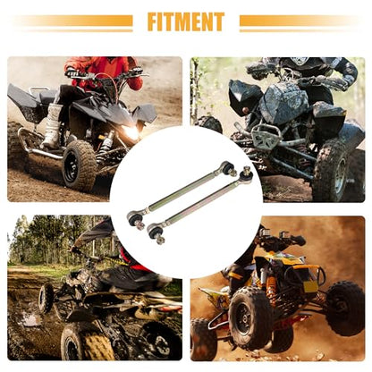 ACROPIX 19cm 7.48" Steering Tie Rod End Tie Rod Link Fit for 50cc 70cc 90cc 110cc 125cc 150cc ATV Quad Four Wheeler with Ball Joint Accessories - Pack of 2 - size: 190mm