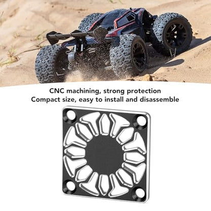 VGEBY Cooling Fan Cover, Universal Aluminum Alloy Protective Heatsink Cover 30x30mm Black for RC Cars, Drones, ESC Motors, Electronics Cooling Projects