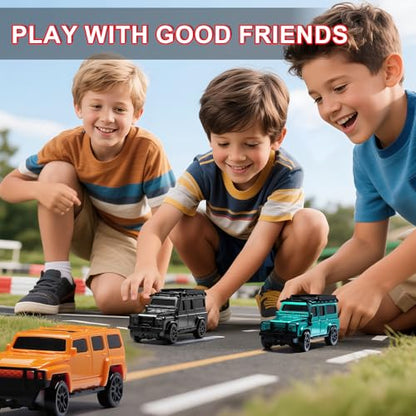 1/64 Scale Desktop Drift RC Car,Mini RC Sports Car 2.4Ghz with Gyro Mini Drift Racing Remote Contrl Cars Model Toys Hobby Gift for Adults and Kid Children's (SUV-Black) - color: Suv-black