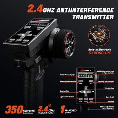 Accessories 2.4GHz Hand-Controlled Remote Controller Transmitter and Receiver Set for RC Cars, Boats, Tanks