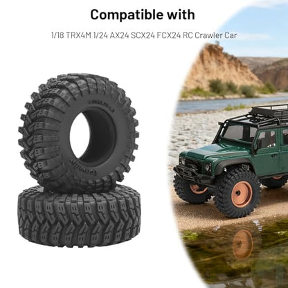 1.3 Crawler Tires, daitoku 70 * 33mm 1.3 RC Tires for 1/18 1/24 SCX24 TRX4M AX24 - style: Style E