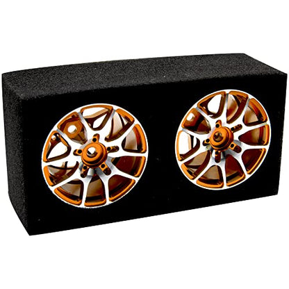 Aluminum Alloy 1/10 On-Road Racing Touring Drift Car Wheel Rims 12mm Hex Hub 26mm Width Compatible with Tamiya TT01 Kyosho RedCat Sakura D4 XIS HSP 1/10 RC Car (Glod) - color: Glod