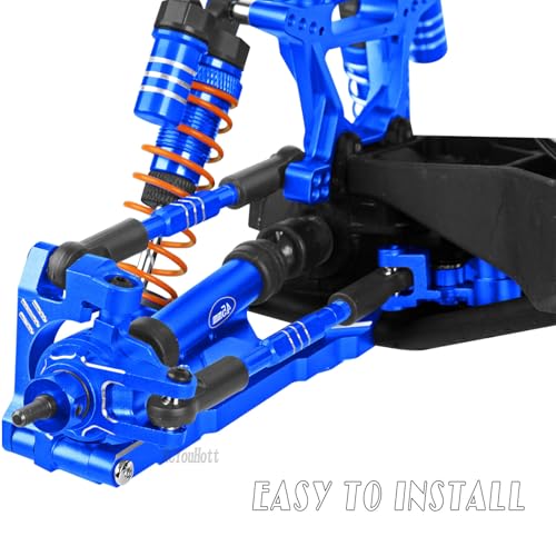 RC #45 Steel Front Rear Driveshaft/Drive Shaft Upgrades Part for 1/10 Slash,Rustler,Stampede,Jat0 4WD 4X4 VXL,F0rd F15O Rapt0r R 4WD,CVD Axles with Hex(#9051#9052) Navy Blue - color: Navy Blue-(Upgrades）