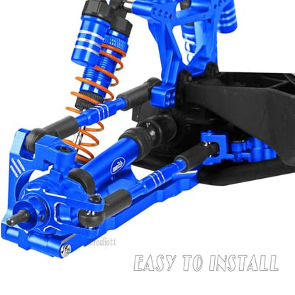 RC #45 Steel Front Rear Driveshaft/Drive Shaft Upgrades Part for 1/10 Slash,Rustler,Stampede,Jat0 4WD 4X4 VXL,F0rd F15O Rapt0r R 4WD,CVD Axles with Hex(#9051#9052) Navy Blue - color: Navy Blue-(Upgrades）