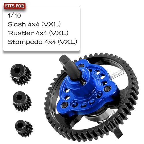 RC 50T Slipper Clutch Eliminator Differential Locker Gear Upgrades Part for Slash Rustler Stampede 4X4/4x4 VXL,50T Spur Gear with Pinions Gears Set(15T 17T 19T),#6878,Navy Blue - color: Navy Blue(50T)