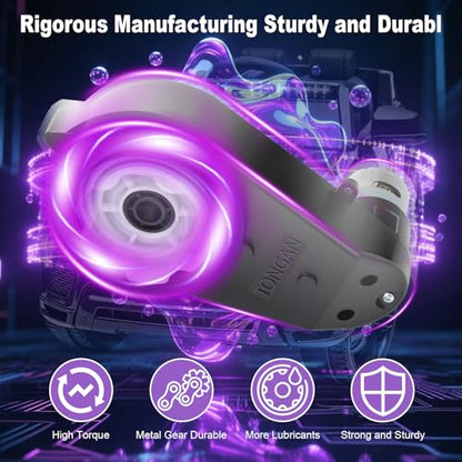 2Pcs 24V RS555 40000RPM 12V&18V&20V&24V Ride On Upgrade Motor Gearbox Power Wheels Electric Motor High Speed Engine Jeep Kid Trax Upgrade Replacement Parts