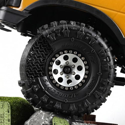 Supersoft 1.9" Tires Insert 3D Printing TPU Tire Filler Waterproof fit 118-122mm Wheel Tires 1/10 RC Crawler TRX4 SCX10 Capra H10 (Soft) - color: Soft