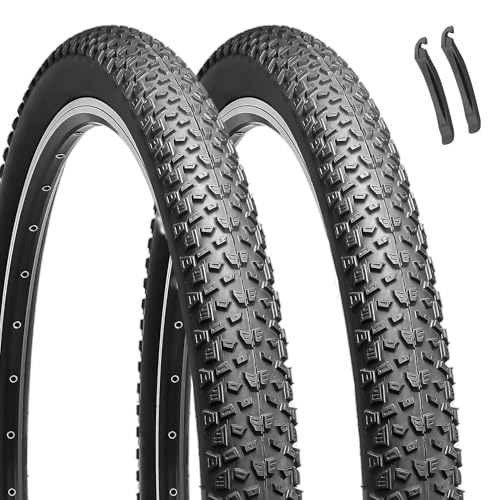 Hycline Mountain Bike Tire: 20/24/26/27.5-inch Folding Replacement High-Performance Wear-Resistant Bicycle Tires for MTB Off-Road Bike - size: 27.5x2.125 30TPI, style: Qty 2 Tires