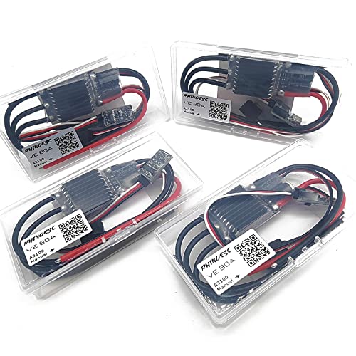 AM32 Crawler ESC 80A Power System 2-8S BEC 5.20-8.2V Adjustable for 1/8 1/10 Scale Cars Crawler Car Axial SCX10 Traxxas TRX-4 TRX-6 (Crawler AM32 80A ESC) - color: Crawler Am32 Esc