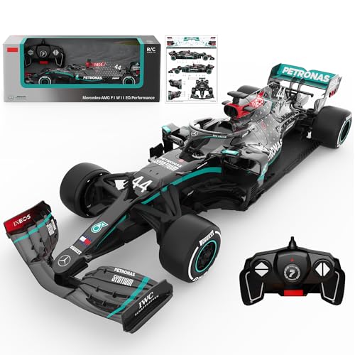 Voltz Toys Authentic Licensed 1:18 Mercedes-Benz F1 W11 Remote Control Car - F1 Collection RC car Series for Kids and Adults - 2.4GHz RC Car for Gift (1:18 Mercedes-Benz F1 W11) - color: 1:18 Mercedes-benz F1 W11