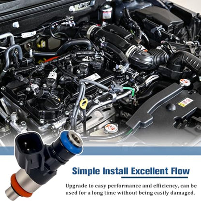 Fuel Injector Replacement for 0280158077 Compatible with Taurus Edge | Compatible with Flex Fusion MKX MKT MKS MKZ and CX-9, engine fuel delivery, vehicle engine placement, replacement part