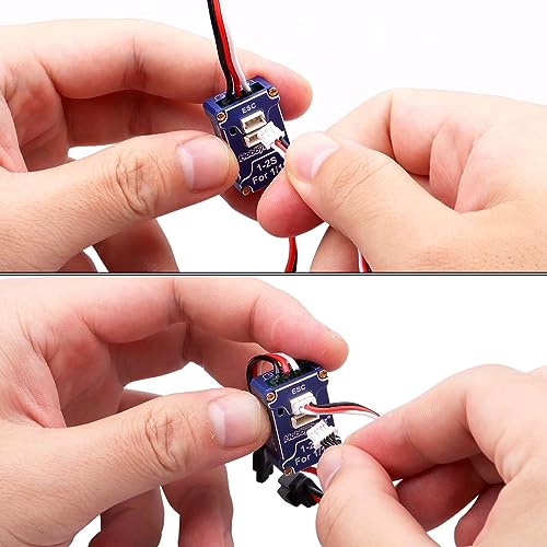 HobbyPark High Torque Brushless Motor and ESC Combo for TRX4M 1/18 RC Crawler Car Micro 2030 Sensored 3500KV Upgrades w/11T Pinion