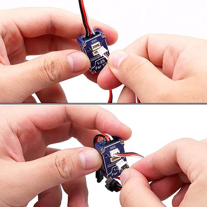 HobbyPark High Torque Brushless Motor and ESC Combo for TRX4M 1/18 RC Crawler Car Micro 2030 Sensored 3500KV Upgrades w/11T Pinion