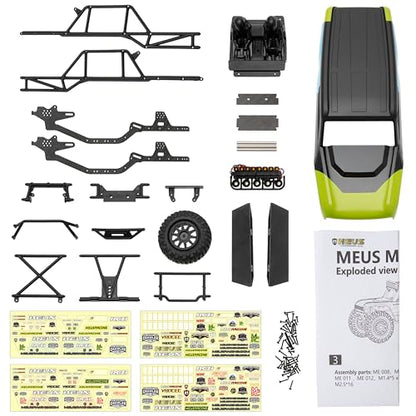 MEUS RACING Transmitter and Receiver Black+ MB24 SCX24 Body