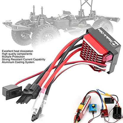 VBESTLIFE 360A Electronic Speed Controller RC Crawler Car Bidirectional Brushed ESC (Plug) - size: TRX plug