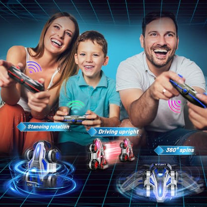 High Speed Drift Remote Control Stunt Deformation Car for 4-16 - color: Blue