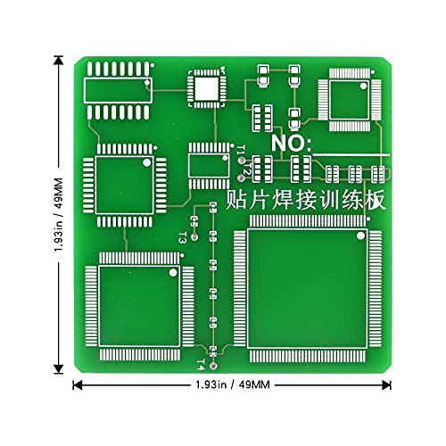 SMD Professional Chip Soldering Practice Kit,DIY SMT 7 Chips Soldering Practice Soldering Skill Training Board (1-7Chips) - style: 1-7Chips