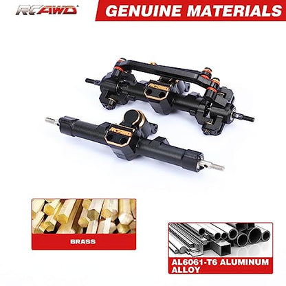 RCAWD Aluminum Worm Axles with Center Drive Shaft for 1/24 ECX Barrage Front Rear Axle RGT FTX 1/24 Series Upgrades Parts