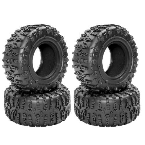 2.6” RC Tire-All Terrain Super Soft Sticky Tires 135mm Tall 2.6in Crawler Tires for 1/7 1/8 1/10 Scale Off Road Race, Suitable for Axial RBX10 MJX H8H MK07 KM4 4082/83 1/7 1/8 1/10 Crawler Car - color: 2.6in-tire-jc