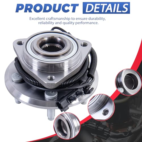 513270 Front Wheel Hub Bearing Assembly ABS 5 Lugs 1 Pack | Fits 2008-2012 Jeep Liberty, Automotive Replacement Front Left Wheel Hub Assembly - size: 513270/1PC