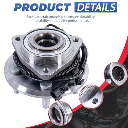 513270 Front Wheel Hub Bearing Assembly Compatible with 2008-2012 Liberty | 5 Lugs Automotive Replacement Front Left Wheel Hub Assembly with ABS Compatible with 2008-2012 Jeep Liberty, 1 Pack - size: 513270/1PC