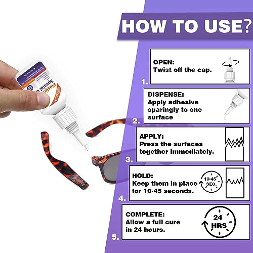 30g Plastic Glue, Instant Super Glue for Plastic | Fast Dry Strong Plastic Adhesive for Acrylic, Model, DIY Crafts, Tube, PVC, Vinyl, ABS, PBT, PS, PA, PC, PM, MA, Nylon - size: Plastic Glue