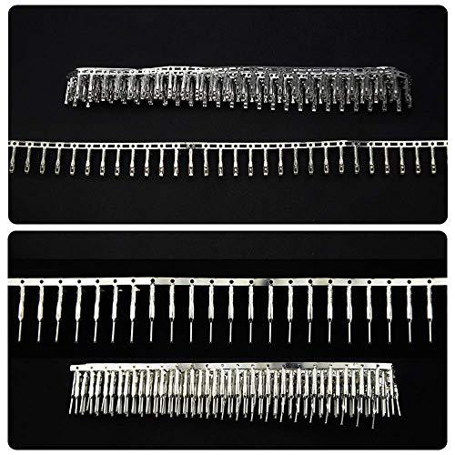 WMYCONGCONG 450 PCS Universal Servo Cable Wire Connector and Male Female Crimp Pin Kit compatible with JR Hitec Connector