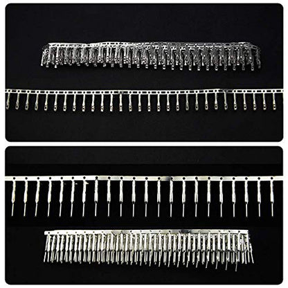 WMYCONGCONG 450 PCS Universal Servo Cable Wire Connector and Male Female Crimp Pin Kit compatible with JR Hitec Connector