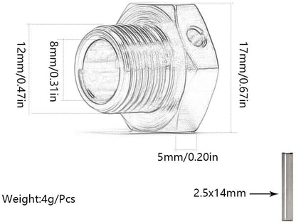 Aluminum 17mm Hex Wheel Nuts Adapter for Arrma 6s BLX Infraction Limitless Mojave Typhon hopups Upgrade Parts 4 pcs/Set(Green) - color: Green